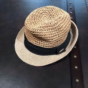 NWOT! STEVE MADDEN Woven Straw Fedora Hat